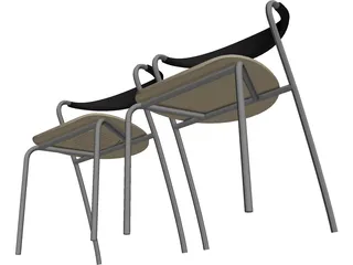 Chair Cube 3D Model preview