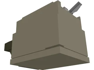 Office Printer-Fax Machine 3D Model preview