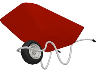 Wheelbarrow 3D Model preview
