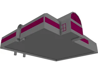 Retail Building 3D Model preview