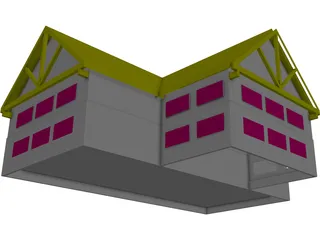 Retail Building 3D Model preview