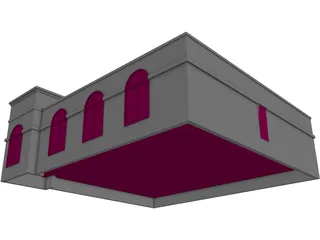 Retail Building 3D Model preview