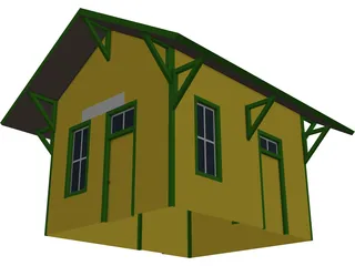 Branch Line Station 3D Model preview