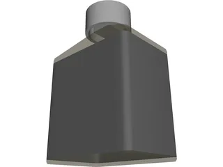 Glass Varnish Bottle 3D Model preview