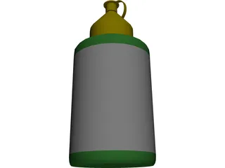 Paint Pot 3D Model preview