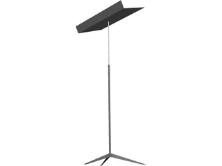 Music Stand 3D Model preview
