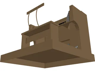 Church Organ 3D Model preview