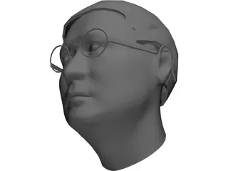 Head Kim Jung Il 3D Model preview