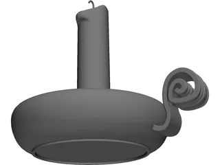 Bedtime Candle and Holder 3D Model preview