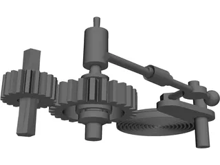 Cogs and Gears 3D Model preview
