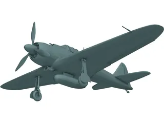 Mitsubishi A6M Zero 3D Model preview