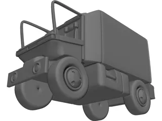 Toon Van 3D Model preview