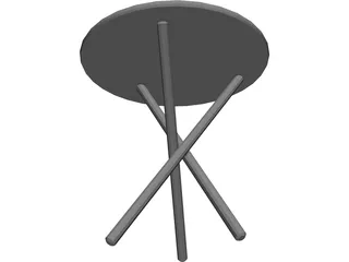 Tripod Table Jabrun 3D Model preview