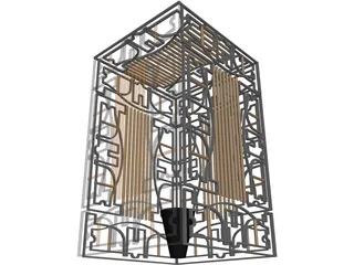 Golden Cage 3D Model preview