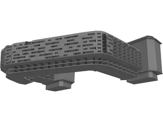 Condo Building 3D Model preview