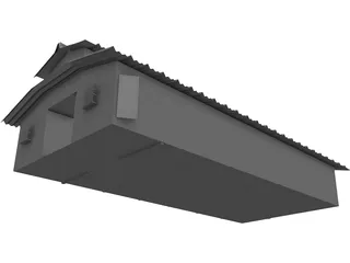 Horse Stalls 3D Model preview