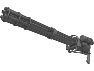 Mini Gun 3D Model preview