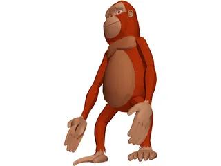 Funny Ape 3D Model preview