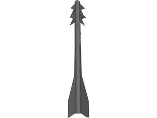 Pyphon 5 Air to Air Missile 3D Model preview