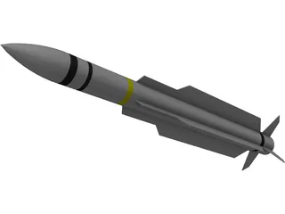 RIM-66 SM-2 Missile 3D Model preview