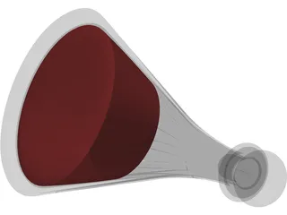 Bottle Glass 3D Model preview