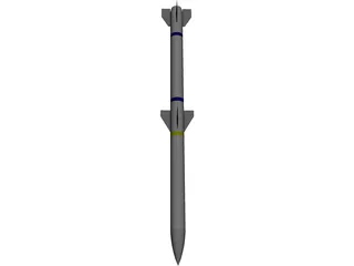 AIM-120C 3D Model preview