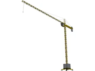Crane Tower Structure 3D Model preview