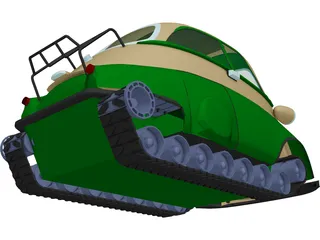 Armored Isetta 3D Model preview