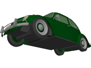 Volkswagen Beetle (1967) 3D Model preview
