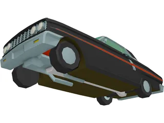 Ford Fairlane 500 Sports Coupe (1964) 3D Model preview