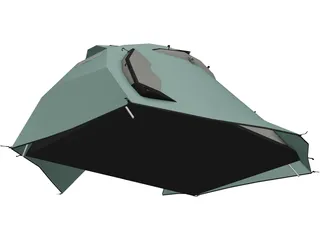Tent (Small For Travelling And Outdoors) 3D Model preview
