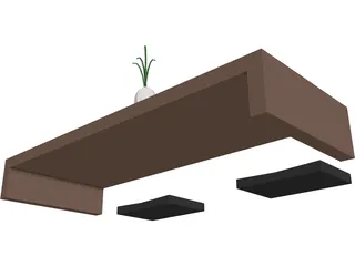 China Table 3D Model preview