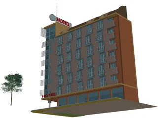 Small Passanger Hotel (Sofia, Bulgaria) 3D Model preview