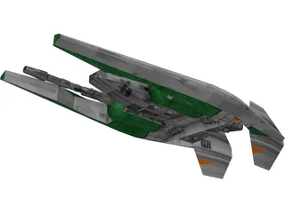Narn Regime Fighter 3D Model preview