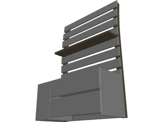 Bedside Tumb 3D Model preview