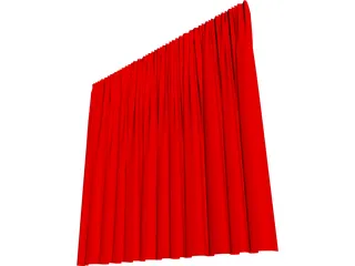 Curtains Melissa 3D Model preview