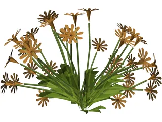 Flower Garden 3D Model preview