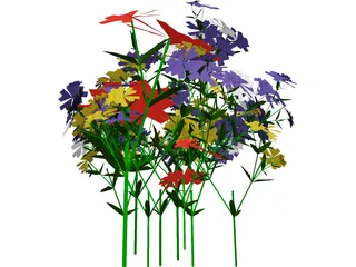 Flowers 3D Model preview