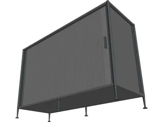 Horizontal Tambour 3D Model preview