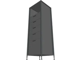 Closet 3D Model preview