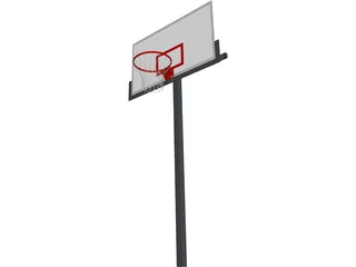Basketball Hoop 3D Model preview