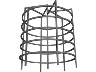 Circular Monkey Bars 3D Model preview