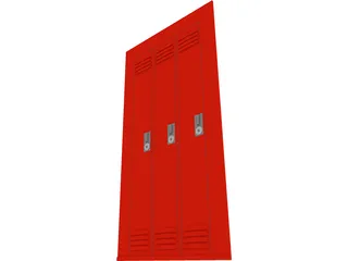 Wall Locker 3D Model preview