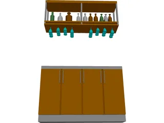 Bar 3D Model preview