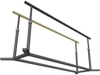 Parallel Bars 3D Model preview