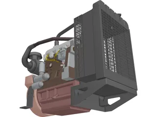Diesel Generator 3D Model preview