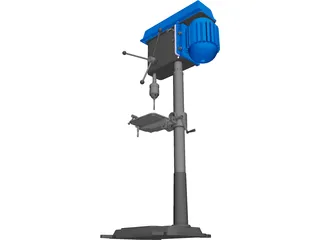 Pillar Drill 3D Model preview