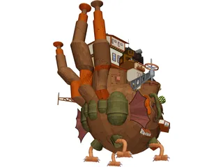 Howl Moving Castle 3D Model preview