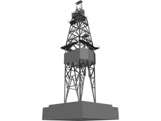 Drill Rig 3D Model preview