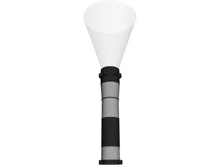 Tactical Flash Light 3D Model preview